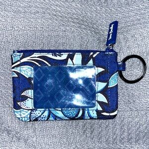 Vintage Beautiful Stylish Pretty Cute Blue Paisley Vera Bradley Wristlet ID slot